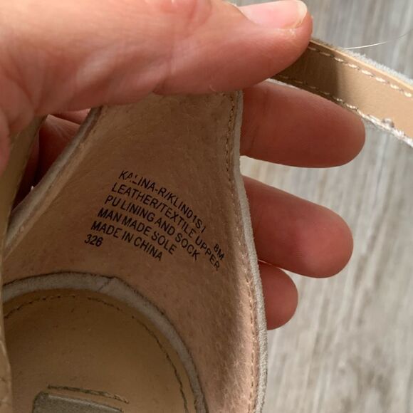 Steve Madden Kalina Diamond Strappy Dress Heels Gray Suede Leather Size 8 - Picture 7 of 7